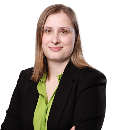 Porträt von Rechtsanwältin Victoria Metz, Standort Bochum.